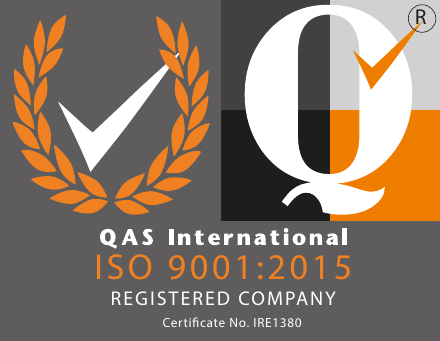 QAS International ISO 9001:2015 Registered Company - Certificate No. IRE1380 QAS International ISO 9001:2015 Registered Company - Certificate No. IRE1380